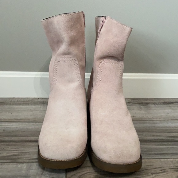 Pink leather upper boot 9 1/2 - Picture 3 of 8